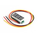 0.28inch 0-100V Three Wire DC Voltmeter Red