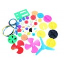 55 Assorted Plastic Gears Diy Pulley For Robot Diy Car Toys