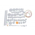 75 Assorted Plastic Gears Diy Pulley For Robot Diy Car Toys