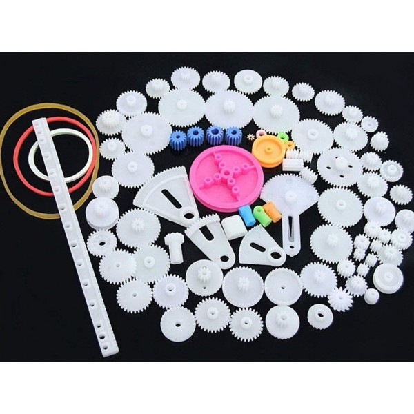 85 Assorted Plastic Gears Diy Pulley For Robot Diy Car Toys