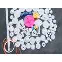 85 Assorted Plastic Gears Diy Pulley For Robot Diy Car Toys