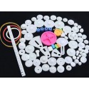 85 Assorted Plastic Gears Diy Pulley For Robot Diy Car Toys