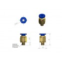 Pneumatic Coupler Air Connectors Pc4 M5 4Mm Straight Fitting For Ptfe Bowden Tube 3D Printer