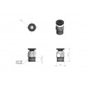 Pneumatic Coupler Air Connectors Pc4 M10 4Mm Straight Fitting For Ptfe Bowden Tube 3D Printer