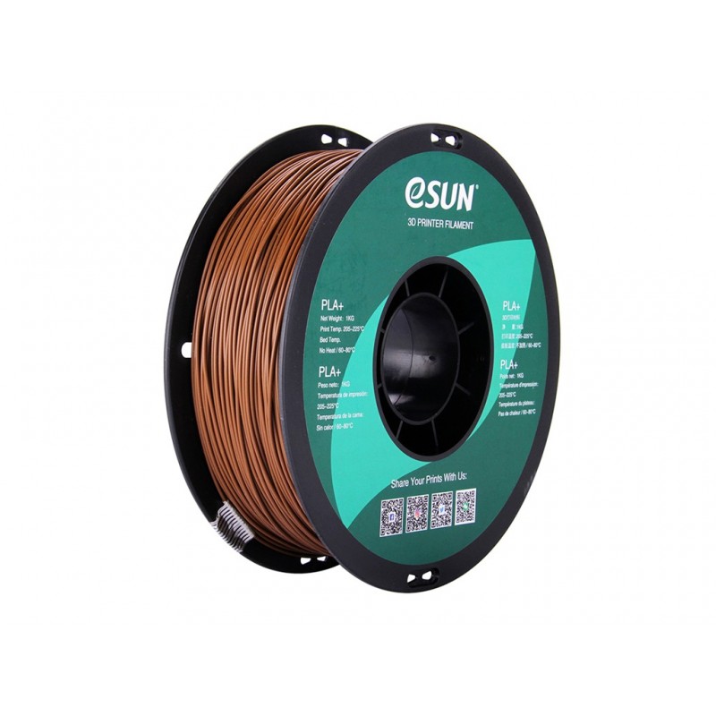 Esun Pla+ 1.75Mm 3D Printing Filament 1Kg Brown