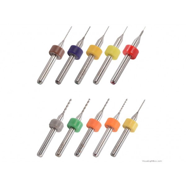 0.1 1.0Mm Mixed 3D Printer Nozzle Cleaning Drill Bit Kit For Mk7 Mk8Reprap 10Pcs