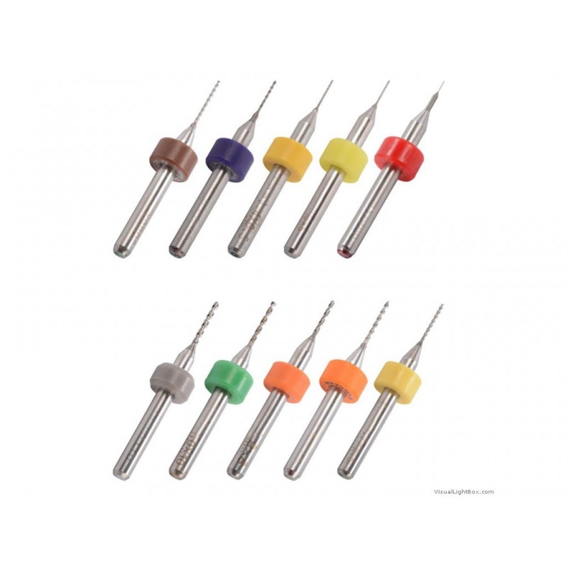 0.1 1.0Mm Mixed 3D Printer Nozzle Cleaning Drill Bit Kit For Mk7 Mk8Reprap 10Pcs