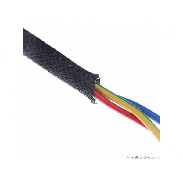 Nylon 16Mm Expandable Braided Sleeve For Wire Protection 2M Length