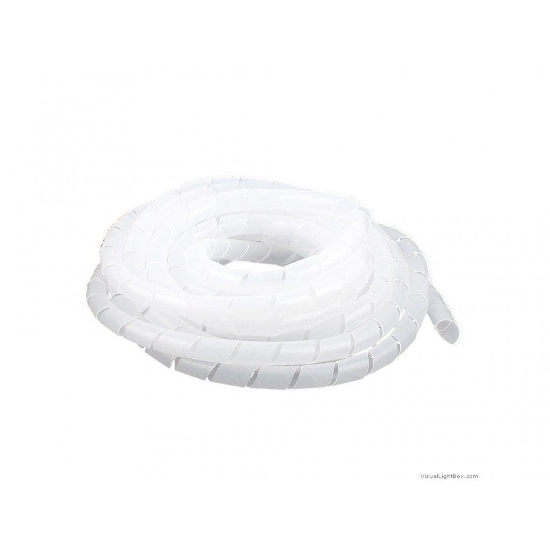 8Mm Spiral Wrapping Band White 10M For Wires