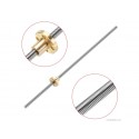 500Mm Trapezoidal 4 Start Lead Screw 8Mm Thread 2Mm Pitch Lead Screw With Copper Nut