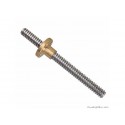 500Mm Trapezoidal 4 Start Lead Screw 8Mm Thread 2Mm Pitch Lead Screw With Copper Nut