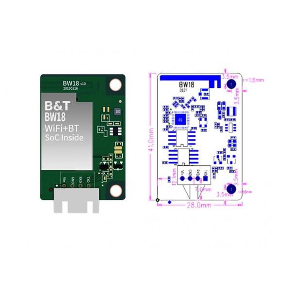 At Commands Support Mqtt Bw18 Esp32 Serial Port Wifi And Bluetooth Wireless Transparent Transmission Module