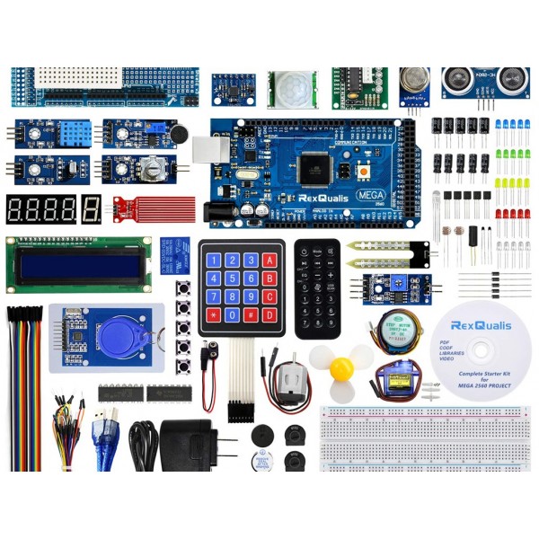 Mega 2560 R3 Based Starter Kit Compatible With Arduino