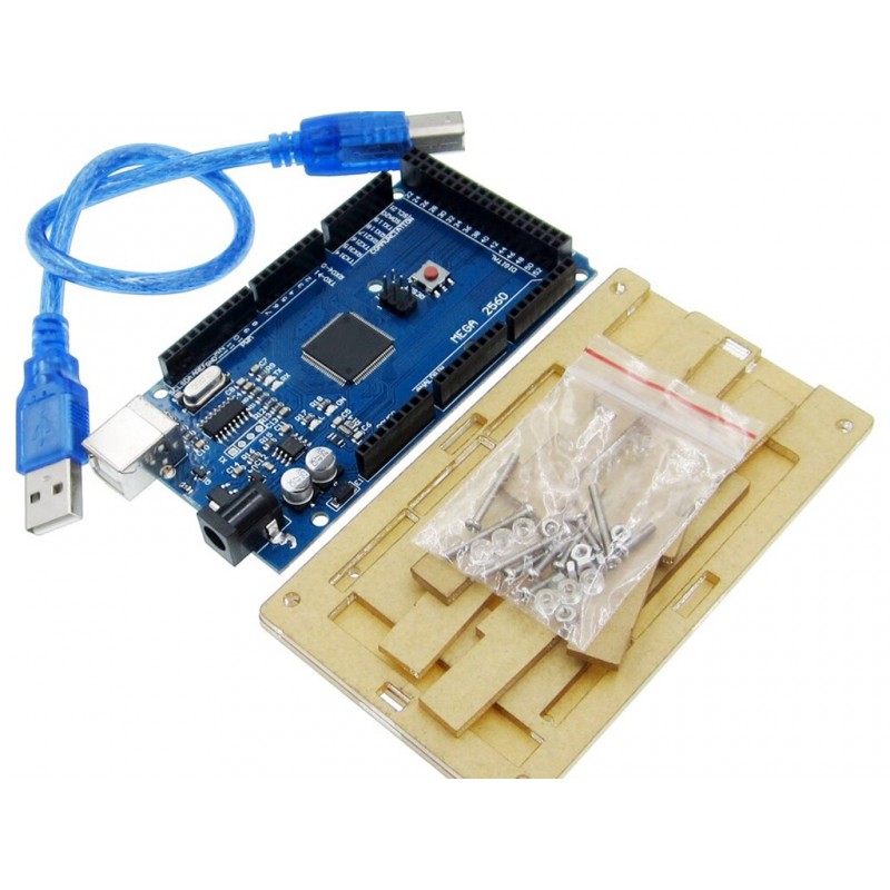 Atmega 2560 R3 With A To B Cable 30Cm For Arduino Mega 2560 Ch340G Usb With Acrylic Shell