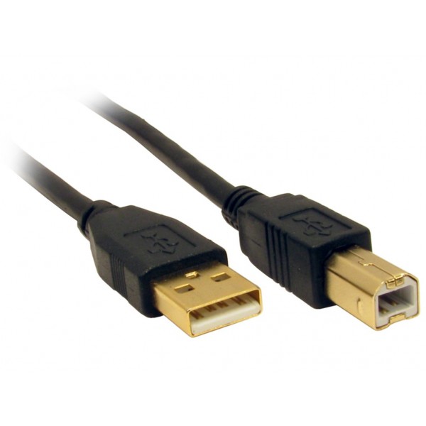 Usb 2.0 A B Male Printer Cable 0.3M Length 