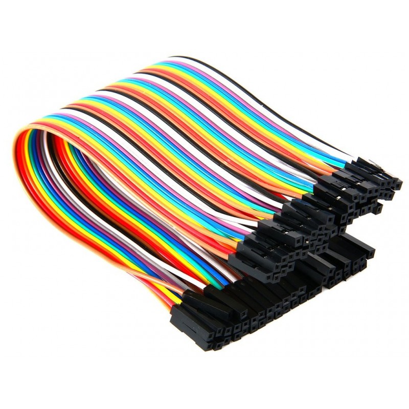 20Cm Dupont Wire Color Jumper Cable 2.54Mm 1P 1P Female To Female