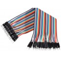 20Cm Dupont Wire Color Jumper Cable 2.54Mm 1P 1P Male To Male