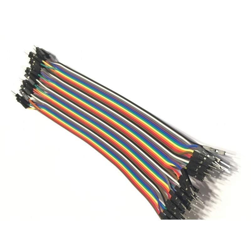 Câble Avec Connecteur Mâle 8 Voies – Longueur 20 Cm – Pas 2,54 Mm – 24AWG – Fabriqué En Allemagne