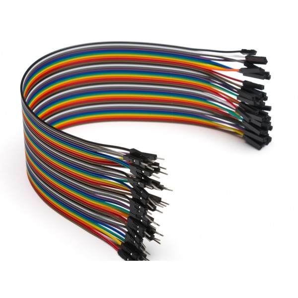 30Cm Dupont Wire Color Jumper Cable 2.54Mm 1P 1P Female To Male