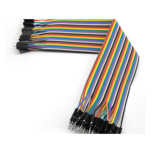 30Cm Dupont Wire Color Jumper Cable 2.54Mm 1P 1P Male To Male