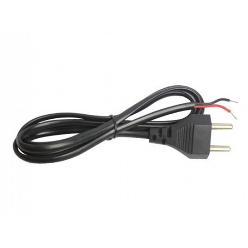 2 Pin Power Cord With Open Ended Cable