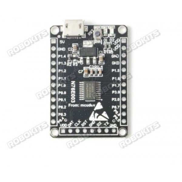 N76E003At20 Microcontroller Development Board