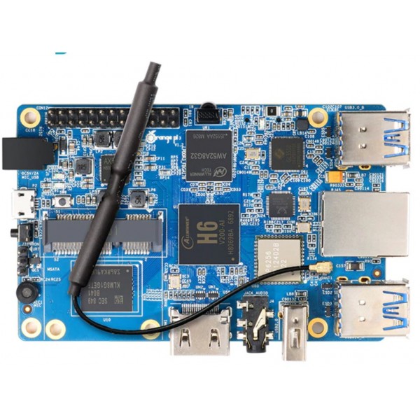 Orange Pi 3 Allwinner H6 Sbc Comes With Gbe Usb 3.0 Mpcie