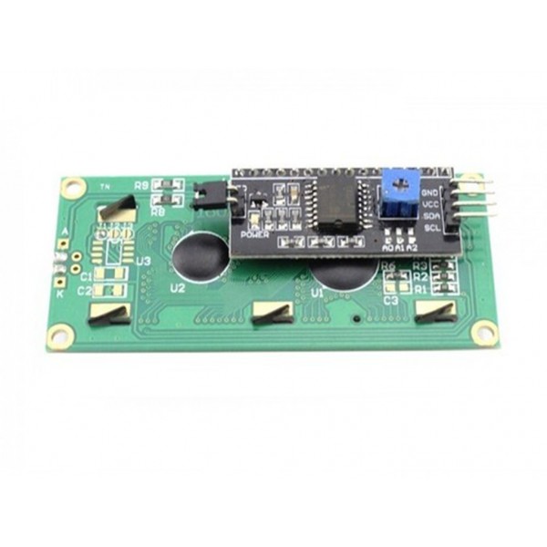 Lcd1602 (Green) With Iic I2C Serial Interface Adapter Module For Arduino I2C Output