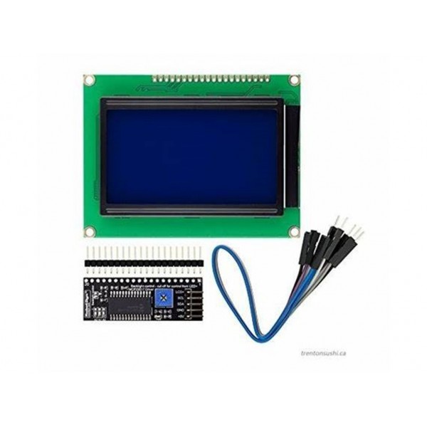 12864 Graphical Lcd With Iic I2C Serial Interface Adapter Module For Arduino I2C Output