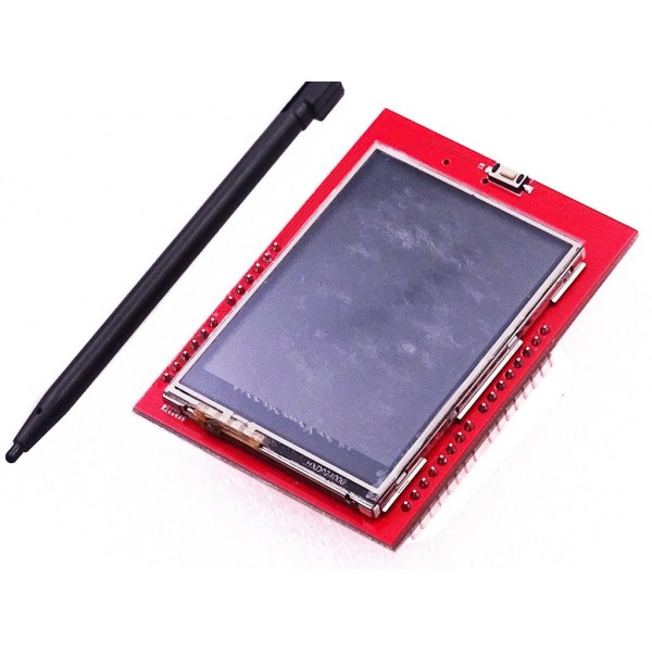 2.4 Inch Tft Lcd Touch Display Shield For Arduino Uno With Onboard Micro Sd Slot