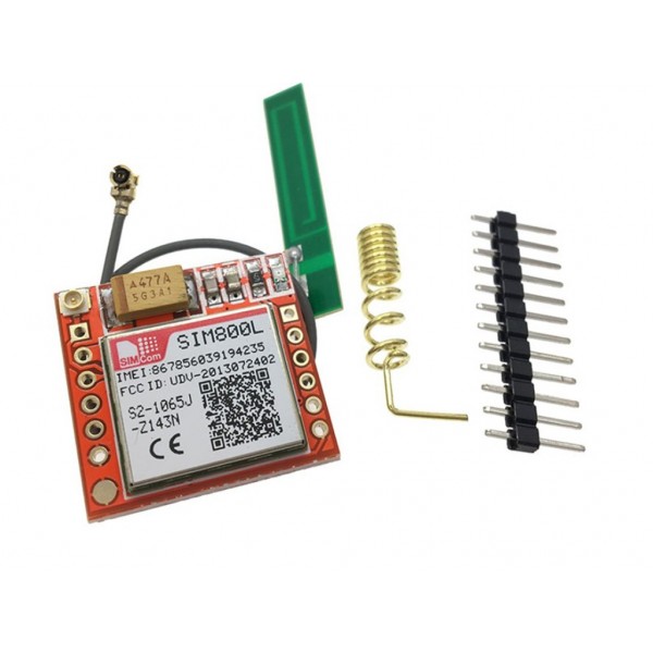 Sim800L Gprs Gsm Module Core Board Quad Band With The Spring And Pcb Antenna