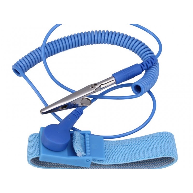 Anti Static Esd Wrist Strap Elastic Band With Clip For Sensitive Electronics Repair Work Tool