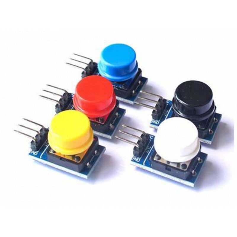 New Blue Board Electronic Building Blocks Big Button Module Button Module Five Color Set
