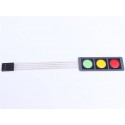 1 * 3 Membrane Switch Matrix Membrane Switch Control Panel Key 3 Red Yellow And Green