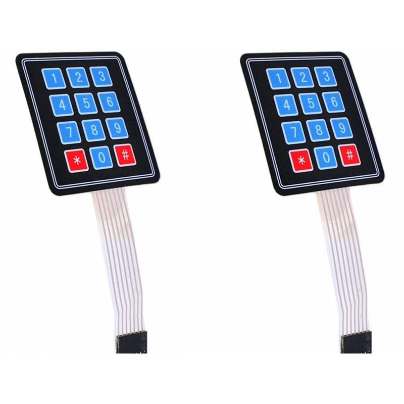 4*3 Matrix 12 Keys Membrane Switch Keypad