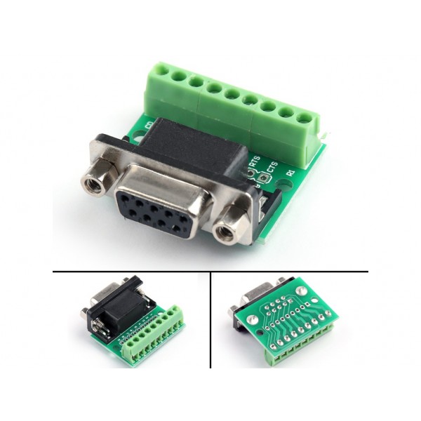Db9 Female Screw Terminal To Rs232 Rs485 Conversion Board