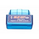 Mini Elm327 Bluetooth V1.5 Obd2 Ii Car Diagnostic Tool Auto Eobd Scanner For Android Phone Blue