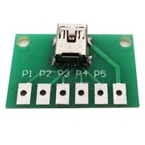 Usb To Dip Female Header Mini 5P Patch To 2.54Mm Straight Plug Welded Adapter Board