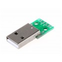 Usb2.0 Male Female To Dip Micro Miniusb 4 5P To In Line 2.54 Adapter Board Module