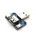 Usb Adapter Board Male To Female Micro Type C 4P 2.54Mm Straight Plug Usb4