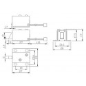 12V 3N Electromagnetic Lock Solenoid Valve With L Bracket