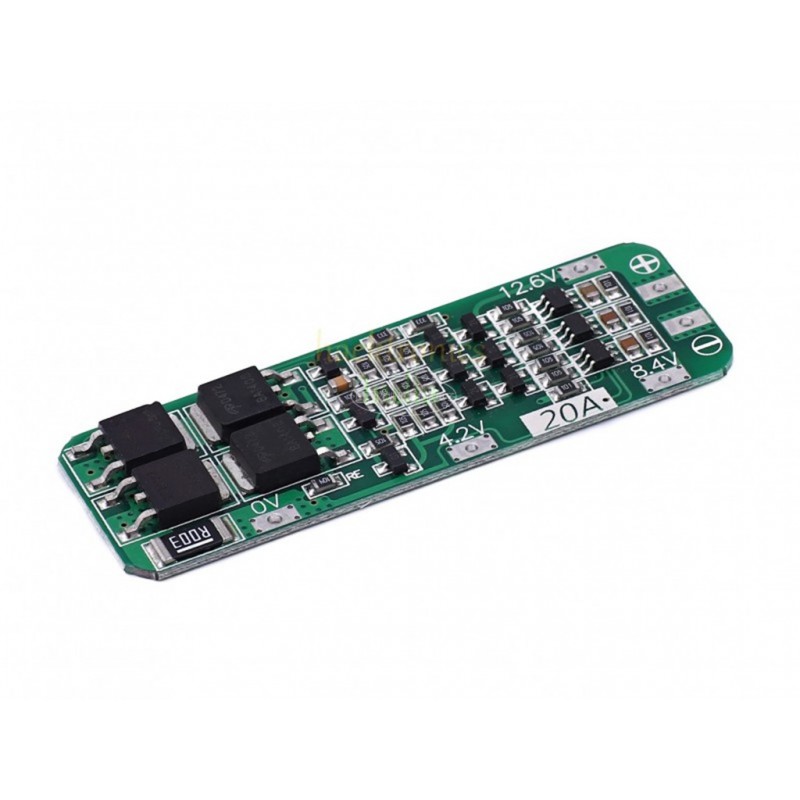 3 Series 11.1V 12V 12.6V 20A 18650 Lithium Battery Protection Board 