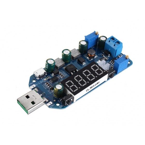 15W Usb Adjustable Buck Boost Power Supply Charging Module 5V To 3.3V9V12V24V30V Router Dp2