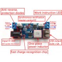 Dc 9 36V To 5V 5A Usb Step Down Synchronous Rectification Power Supply Module