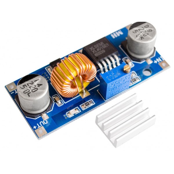 Xl4015 5A Dc Dc Step Down Adjustable Power Supply Buck Module Led With Heatsink