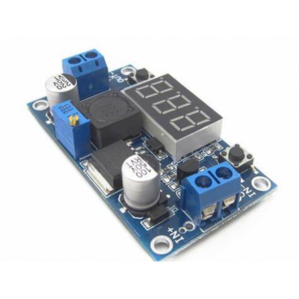 Lm2596 2A Buck Step Down Power Converter Module Dc 4 ~ 40 To 1.3 37V Led Voltmeter