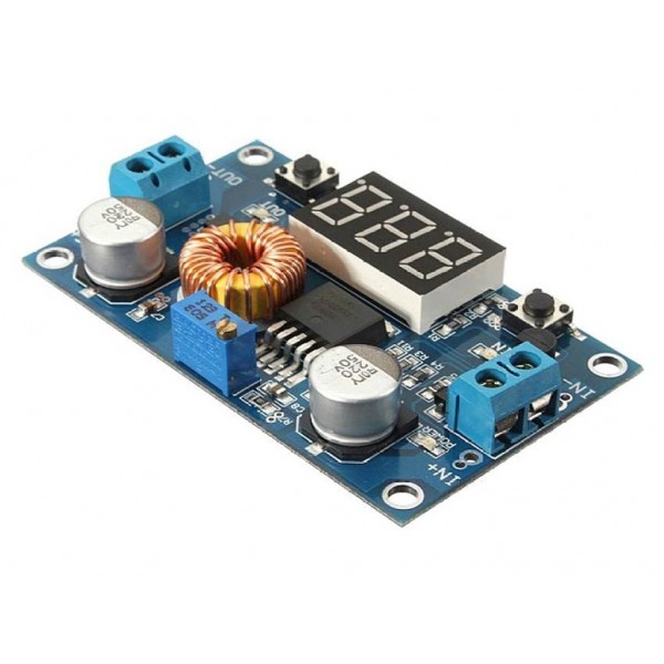 Xl4015 5A Step Down Adjustable Power Supply With Led Voltmeter