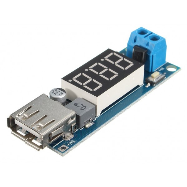 Dc Dc 4.5 40V To 5V 2A Usb Charger Step Down Converter Voltmeter Module