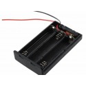 3 X 1.5V Aaa Battery Holder With Cover And On Off Switch