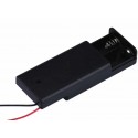 2 X 1.5V Aa Battery Holder With Cover And On Off Switch